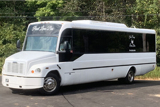 30-passenger party limo bus