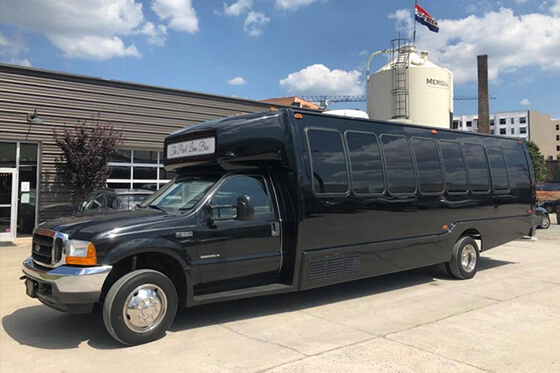 Black party bus