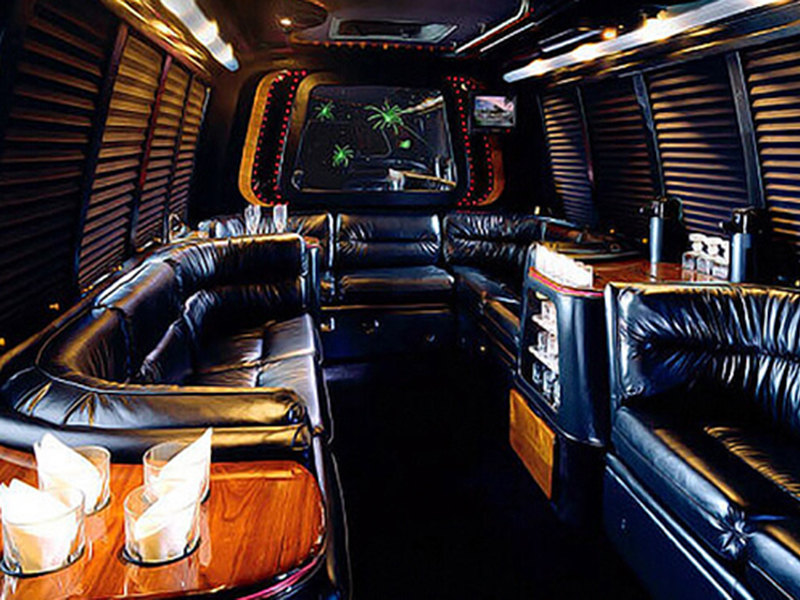 Party bus interior